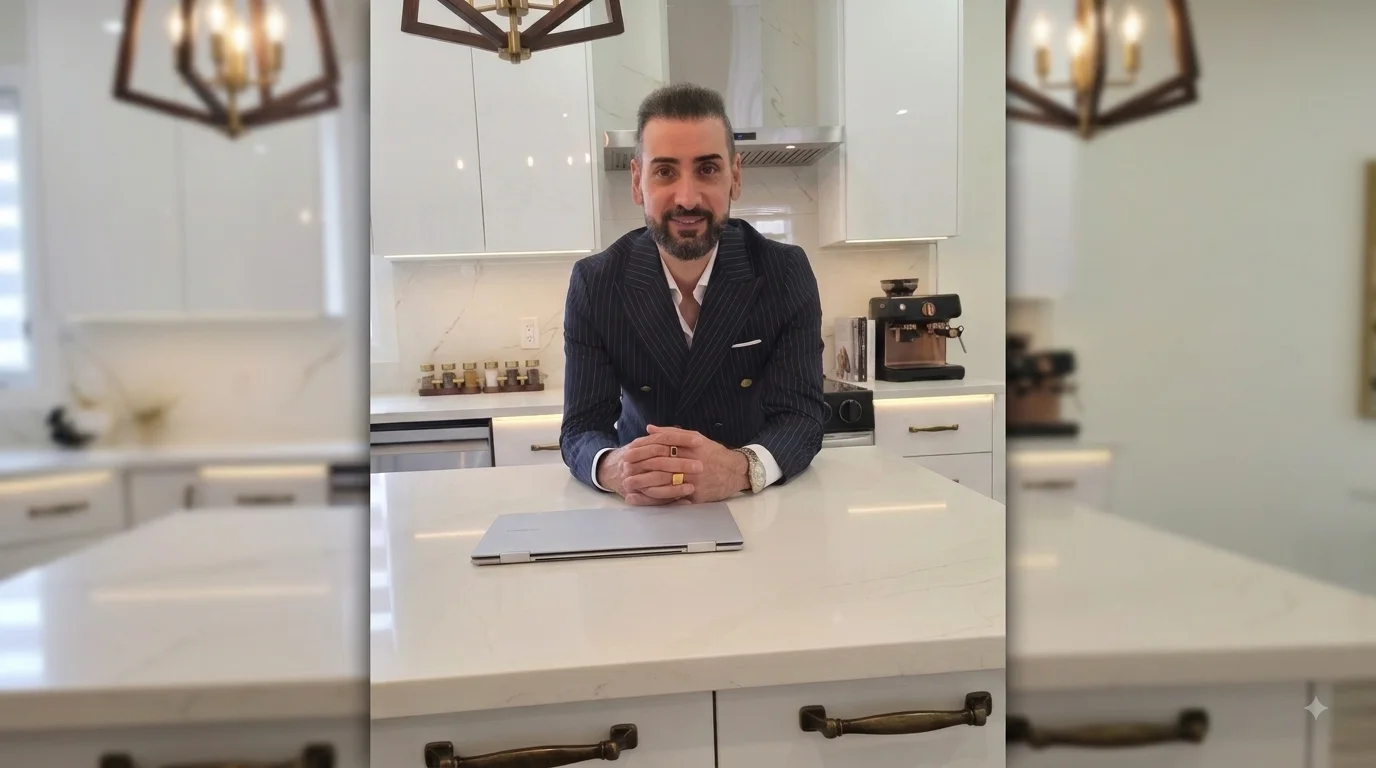 Ghassan Ashag in a modern kitchen setting